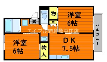 間取図 プレジール大橋B