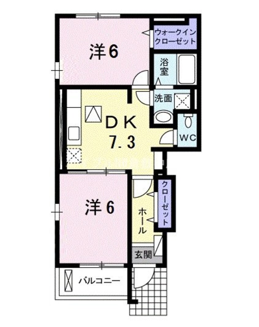 間取図 サニーメゾン庄苑Ａ