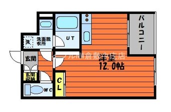 間取図 アルファレガロ中庄駅前