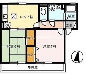 間取図 サンハイム撫川　Ａ棟