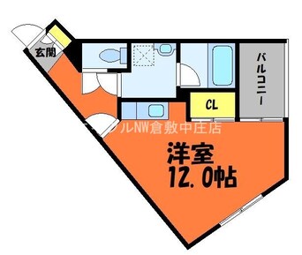 間取図 アルファレガロ中庄駅前