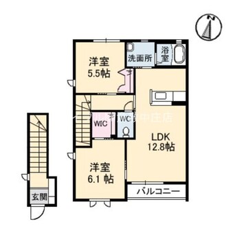 間取図 シャルーズ　A棟