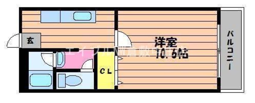 間取図 JRBハイツ倉敷駅前