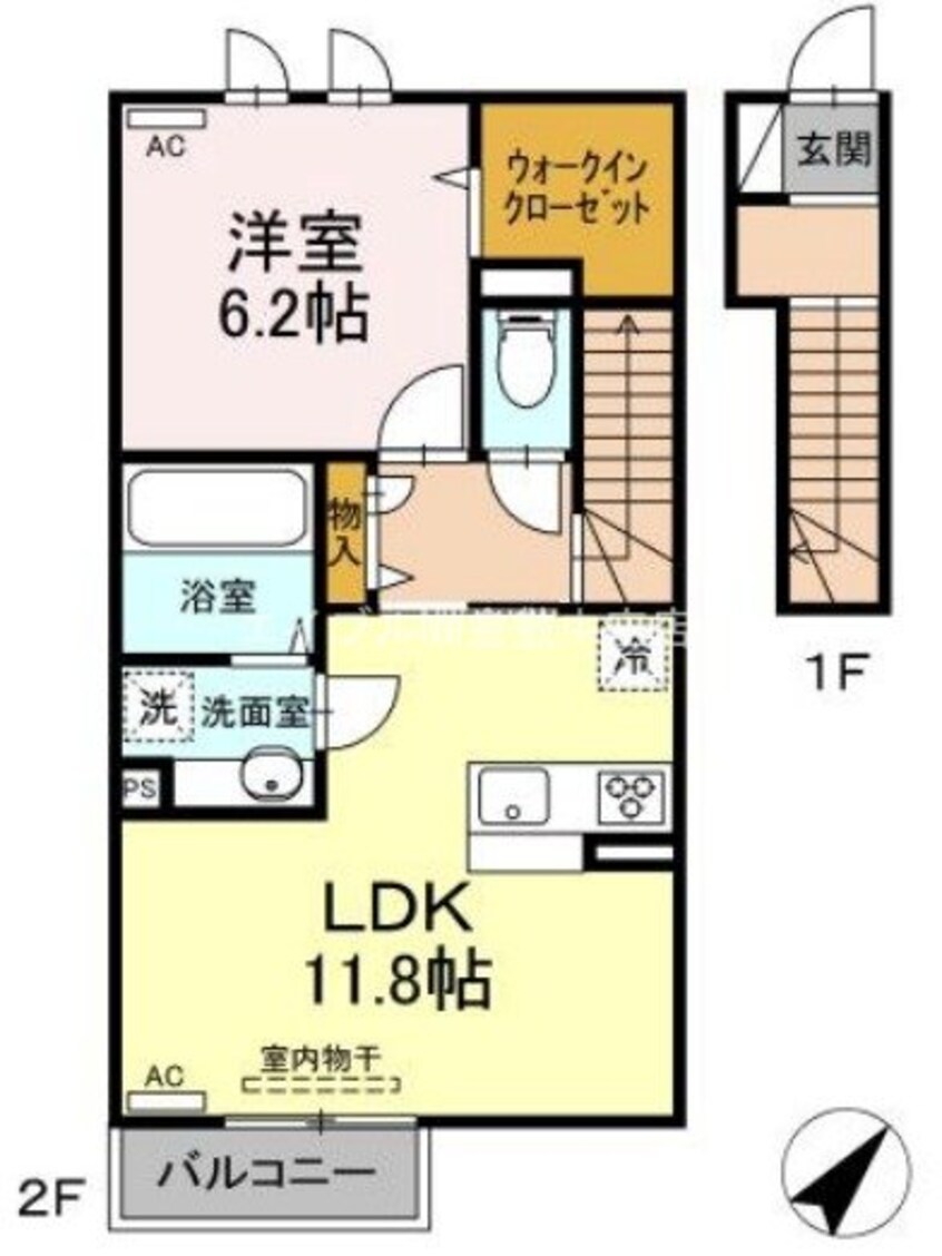 間取図 サンライズ吉岡