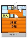 MOREモア弐番館 1Kの間取り