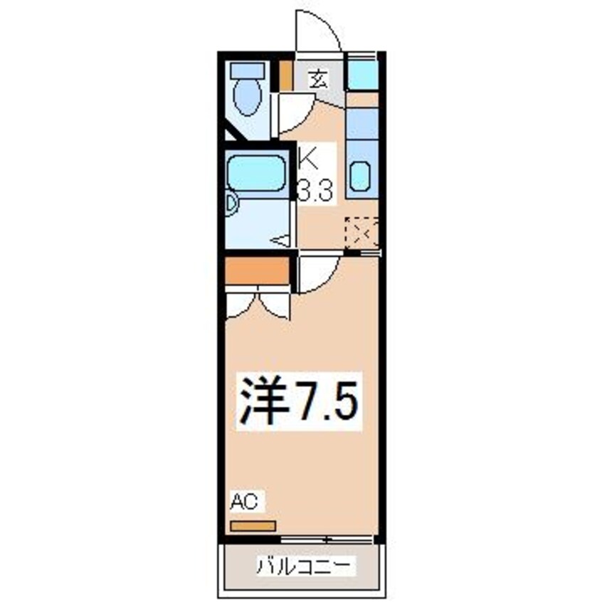 間取図 タウンズ安積