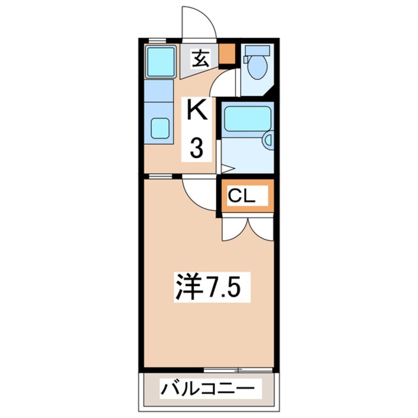 間取図 タウンズ安積