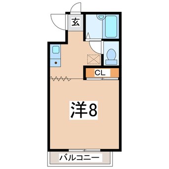 間取図 東北新幹線（東北地方）/郡山駅 徒歩18分 2階 築28年