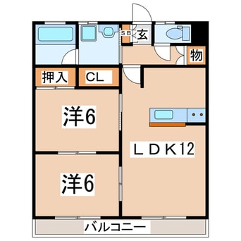 間取図 東北新幹線（東北地方）/郡山駅 バス10分太田西ノ内病院前下車:停歩5分 1階 築30年