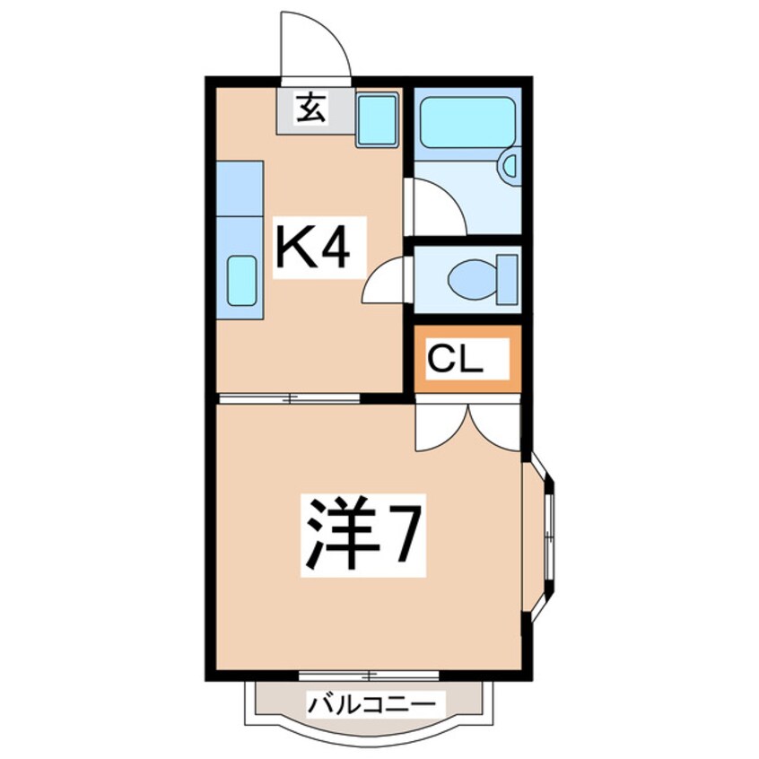 間取図 東北新幹線（東北地方）/郡山駅 バス14分西ノ内1丁目下車:停歩4分 1階 築35年