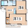 東北新幹線（東北地方）/郡山駅 バス:18分:停歩9分 3階 築27年 2Kの間取り