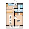むてんかびとの家　ナチュール郡山 1LDKの間取り