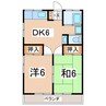 東北新幹線（東北地方）/郡山駅 バス:15分:停歩4分 2階 築39年 2DKの間取り