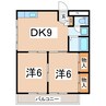 東北新幹線（東北地方）/郡山駅 バス:13分:停歩2分 2階 築36年 2DKの間取り