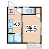 東北本線/郡山駅 徒歩15分 1階 築37年 1Kの間取り