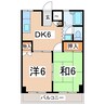 東北新幹線（東北地方）/郡山駅 バス:15分:停歩5分 2階 築34年 2DKの間取り