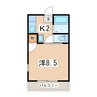 東北本線/郡山駅 バス:6分:停歩2分 2階 築37年 1Kの間取り