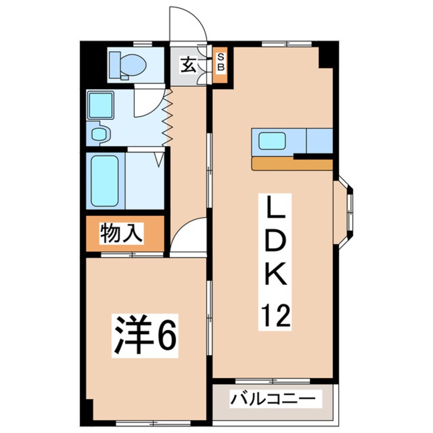 間取図 東北新幹線（東北地方）/郡山駅 バス17分テニスコート下車:停歩5分 2階 築27年