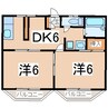 東北本線/郡山駅 バス:13分:停歩4分 2階 築37年 2DKの間取り