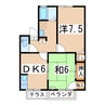 磐越西線<森と水とロマンの鉄道>/喜久田駅 徒歩5分 1階 築30年 2DKの間取り