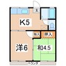 東北新幹線（東北地方）/郡山駅 バス:8分:停歩3分 1階 築41年 2Kの間取り