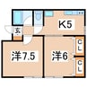 磐越西線<森と水とロマンの鉄道>/郡山富田駅 徒歩11分 2階 築20年 2Kの間取り