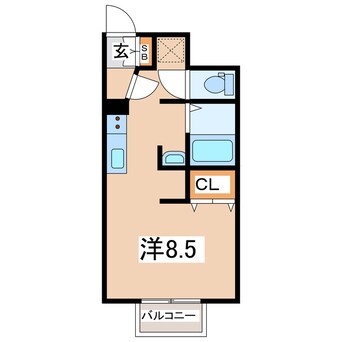 間取図 東北新幹線（東北地方）/郡山駅 バス20分下亀田下車:停歩7分 1階 築8年