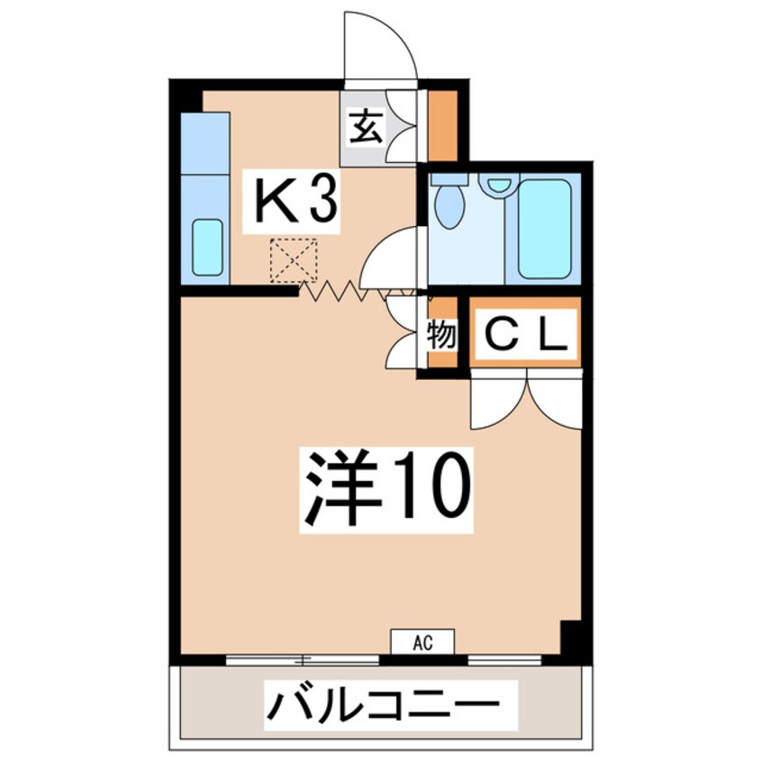 間取図 東北新幹線（東北地方）/郡山駅 バス20分富田中学校下車:停歩1分 2階 築35年