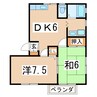 東北新幹線（東北地方）/郡山駅 バス:15分:停歩5分 1階 築29年 2DKの間取り