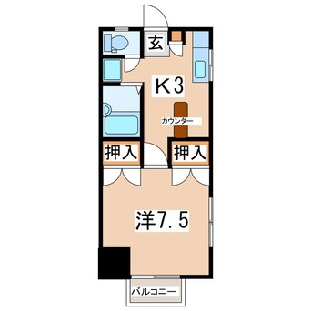 間取図 東北新幹線（東北地方）/郡山駅 バス20分音路下車:停歩7分 1階 築33年