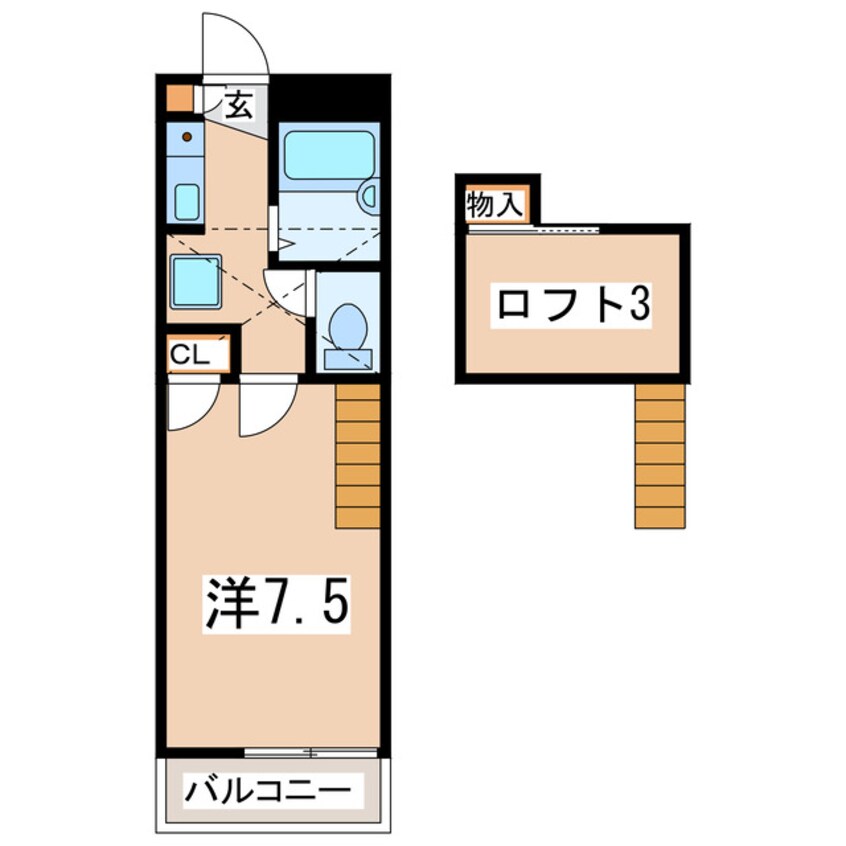 間取図 東北新幹線（東北地方）/郡山駅 バス25分下富田下車:停歩2分 2階 築32年