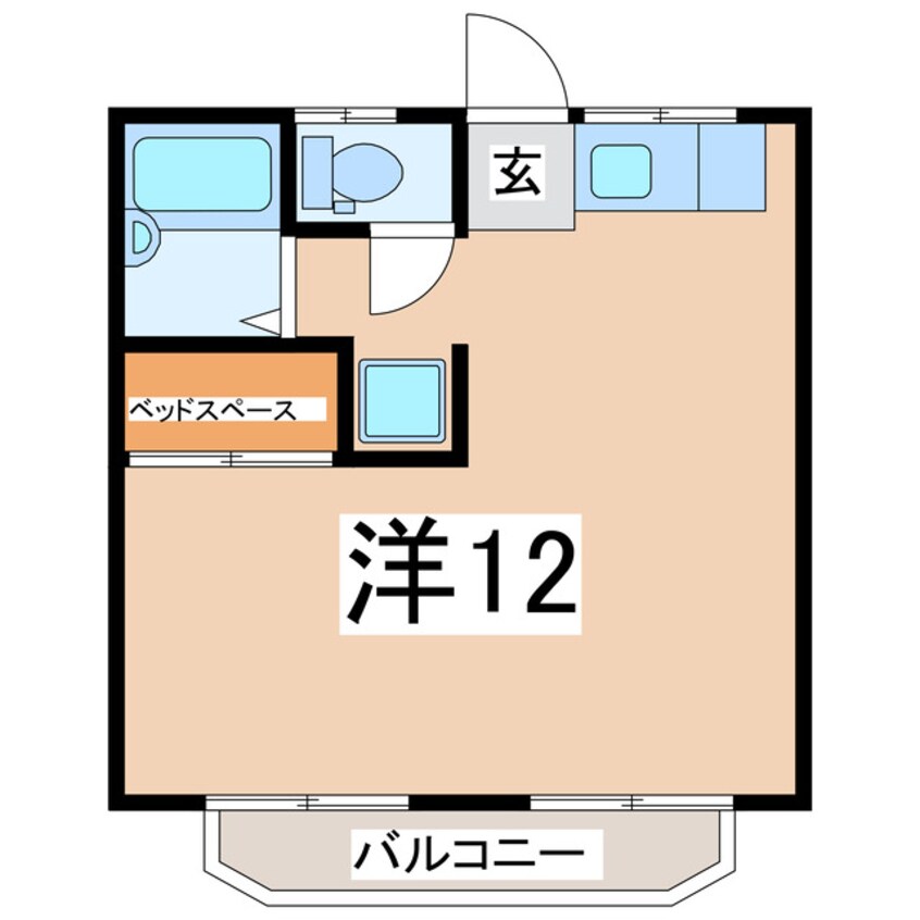 間取図 東北新幹線（東北地方）/郡山駅 バス10分久保田変電所下車:停歩10分 2階 築26年