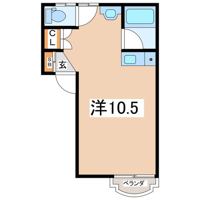 間取図 磐越西線<森と水とロマンの鉄道>/郡山富田駅 徒歩21分 2階 築30年