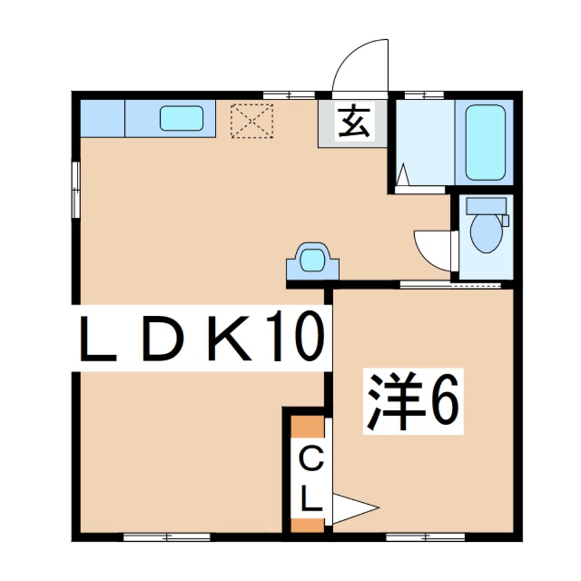 間取図 東北新幹線（東北地方）/郡山駅 バス10分第五中学校下車:停歩2分 2階 築50年