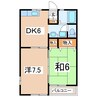 東北本線/日和田駅 徒歩17分 1階 築26年 2DKの間取り