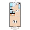 東北本線/日和田駅 徒歩17分 2階 築26年 1Kの間取り