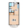 東北本線/日和田駅 徒歩17分 2階 築26年 1Kの間取り
