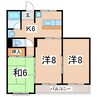 東北新幹線（東北地方）/郡山駅 バス:15分:停歩3分 2階 築46年 3DKの間取り