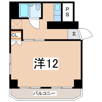 間取図 東北本線/郡山駅 徒歩11分 2階 築44年