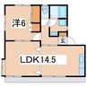 東北本線/郡山駅 バス:17分:停歩2分 1階 築32年 1LDKの間取り