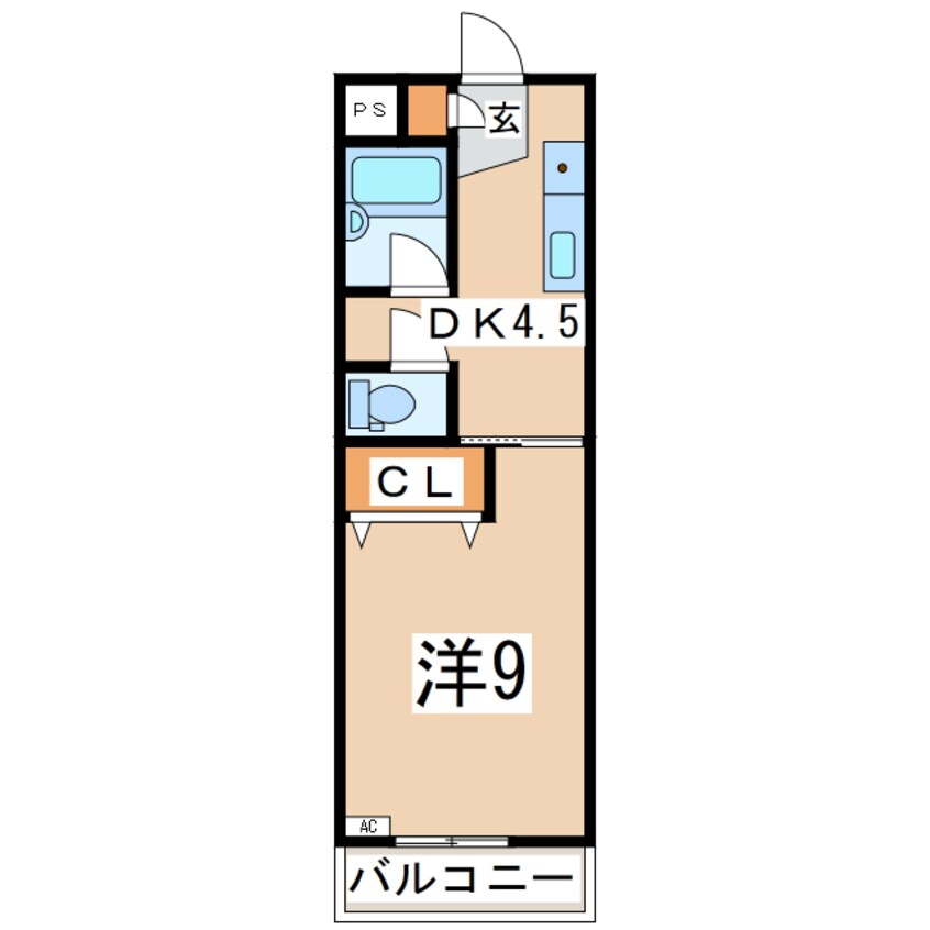 間取図 東北新幹線（東北地方）/郡山駅 バス15分朝日1丁目下車:停歩3分 3階 築29年