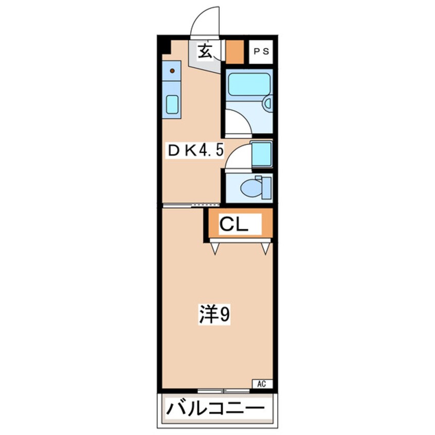 間取図 東北新幹線（東北地方）/郡山駅 バス15分朝日1丁目下車:停歩3分 2階 築29年