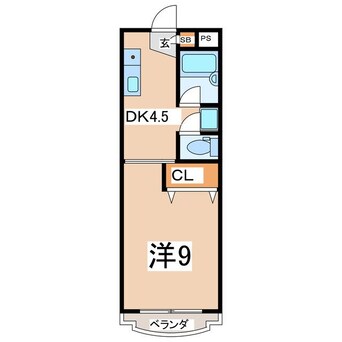 間取図 東北新幹線（東北地方）/郡山駅 バス15分朝日1丁目下車:停歩3分 3階 築29年