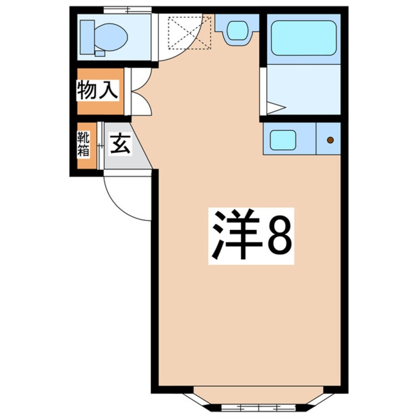 間取図 磐越西線<森と水とロマンの鉄道>/郡山富田駅 徒歩18分 1階 築30年