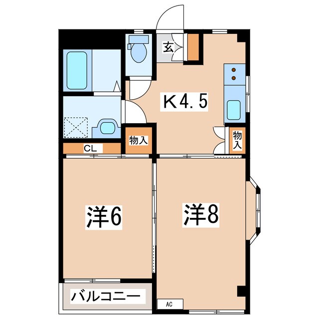 間取り図 東北新幹線（東北地方）/郡山駅 徒歩42分 1階 築23年