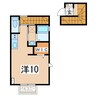 磐越西線<森と水とロマンの鉄道>/郡山富田駅 徒歩39分 2-2階 築4年 1Rの間取り