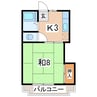 磐越西線<森と水とロマンの鉄道>/郡山富田駅 徒歩33分 2階 築40年 1Kの間取り