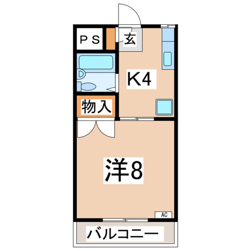 間取図 東北新幹線（東北地方）/郡山駅 バス25分桑野三丁目下車:停歩1分 3階 築38年