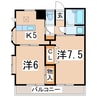 磐越西線<森と水とロマンの鉄道>/郡山富田駅 徒歩14分 1階 築34年 2Kの間取り