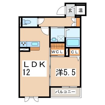 間取図 東北新幹線（東北地方）/郡山駅 徒歩14分 3階 築5年